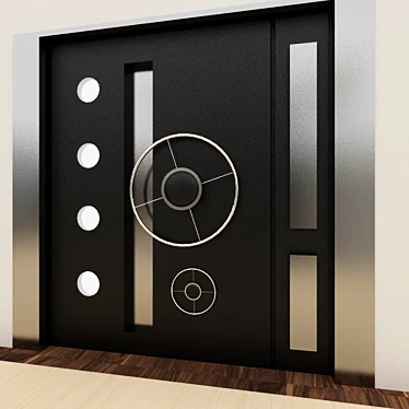 Bank Vault Door - Stylish and Secure 3D model image 1 