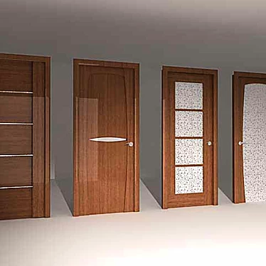 Custom-Designed Internet-Inspired Doors 3D model image 1 