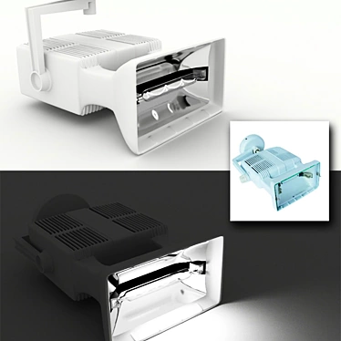 Metallogalogen Spotlight 3D model image 1 