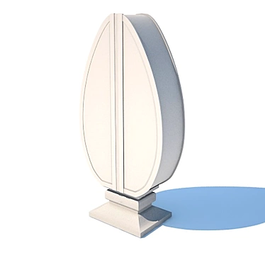 Oval Showcase Cabinet 3D model image 1 