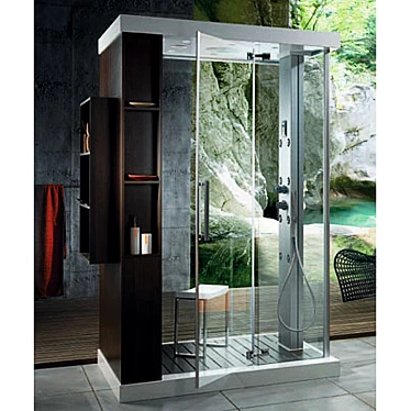 Anthropos2 Shower Cabin - Ultimate Shower Experience 3D model image 1 