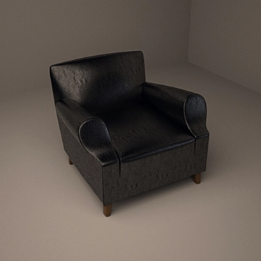 Stylish Lounge Chair 3D model image 1 