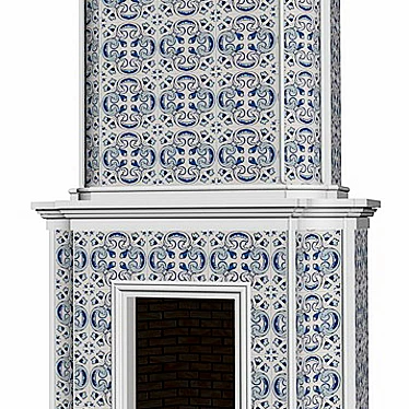 Elegant Kaminkpe: Traditional Fireplace 3D model image 1 