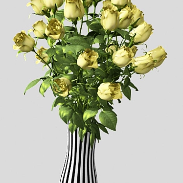 Romantic Rose Bouquet 3D model image 1 