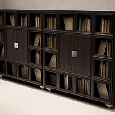 Elegant Bookcase: Organize Your Collection 3D model image 1 