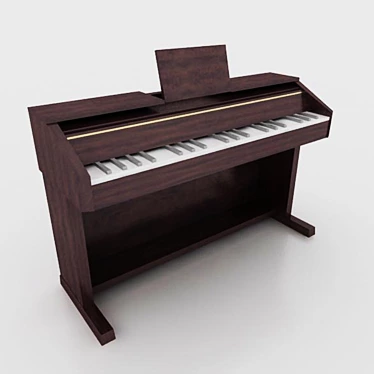 

Piano Forte: Exquisite Design & Superior Craftsmanship 3D model image 1 