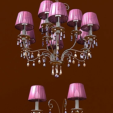 Elegant Lighting Set|Bedroom Chandelier & Wall Lamp 3D model image 1 