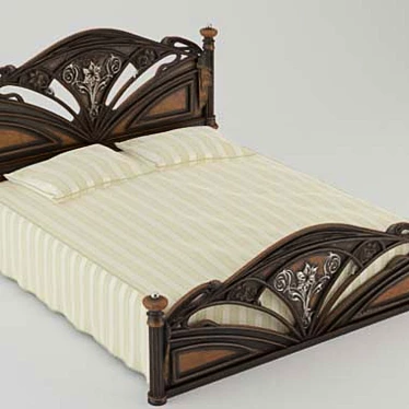 China's Finest Bed Collection 3D model image 1 