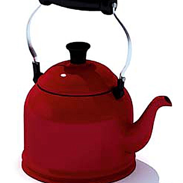 Vintage Electric Kettle 3D model image 1 