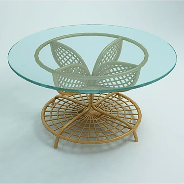 Winter Garden Round Table 3D model image 1 