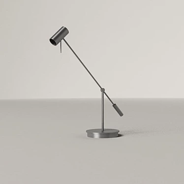 Title: Stainless Steel Desktop Lamp 3D model image 1 