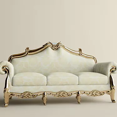 Classic Comfort Sofa 3D model image 1 