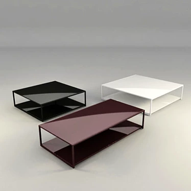 Sleek and Chic Pianca Coffee Table 3D model image 1 