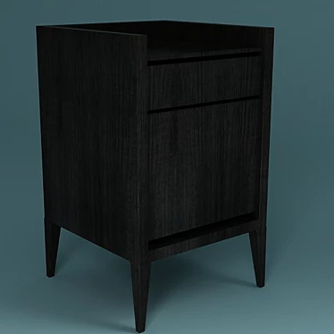 Title: Minimalist Entryway Nightstand 3D model image 1 