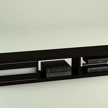 Custom Design Media Cabinet 3D model image 1 