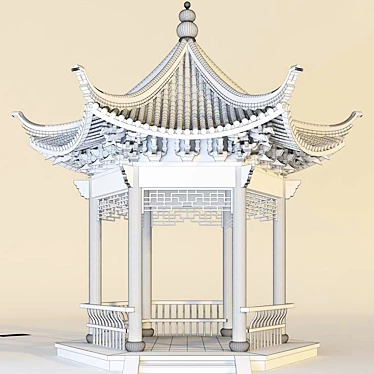 Beautiful Chinese Pergola-Only Model 3D model image 1 