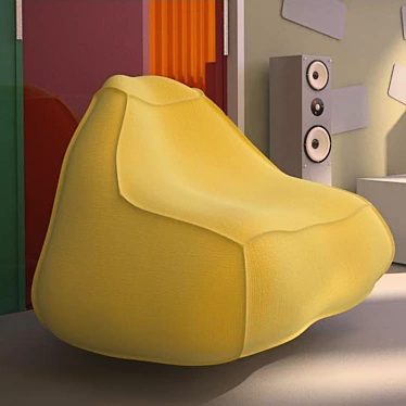 "Plush Pear" Kids Armchair 3D model image 1 