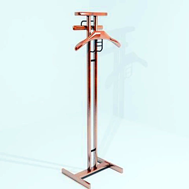  Wooden Shoulder Hanger 3D model image 1 