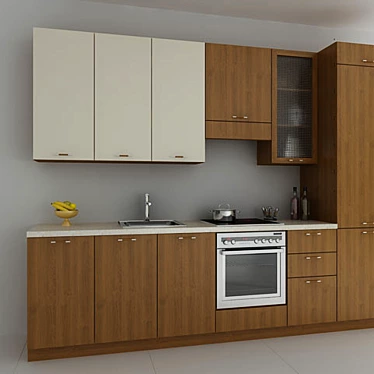 Simplicity Kitchen 3D model image 1 