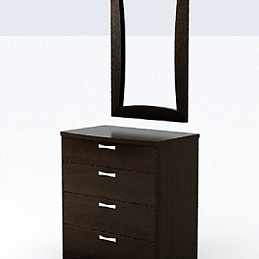 Chest of drawers with mirror