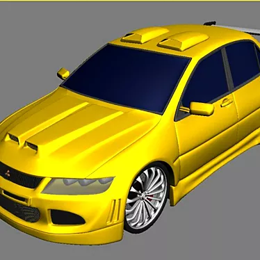 Fast and Furious: Mitsubishi Lancer Evo VIII 3D model image 1 