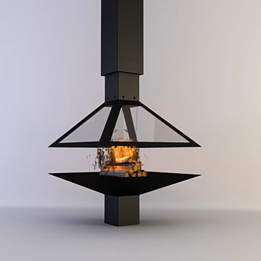 CozyFire Portable Fireplace 3D model image 1 