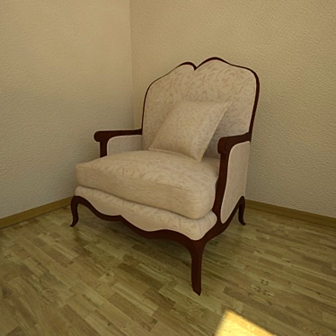 Italian Factory Chair: Textured Elegance 3D model image 1 