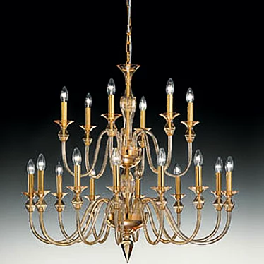 Elegant deMajo Chandelier: Classic or Contemporary 3D model image 1 