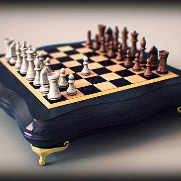 Chess: Classic Board Game Set 3D model image 1 