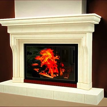 Stone Fireplace 3D model image 1 