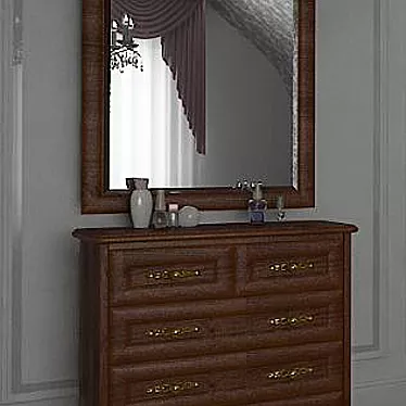 Dresser and mirror