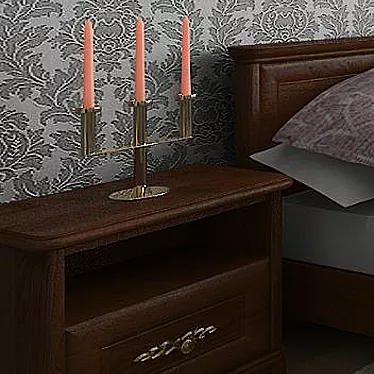 Stylish Kent Bedside Table 3D model image 1 