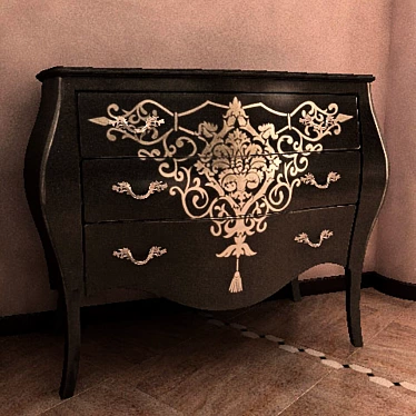 Elegant Tonin Casa Commode 3D model image 1 