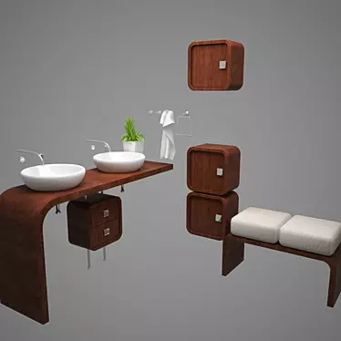 set of furniture for bath