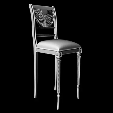 Modern Bar Stool: Sleek Design 3D model image 1 