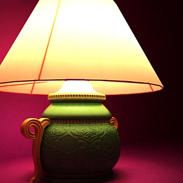 Textured Personal Design Table Lamp 3D model image 1 