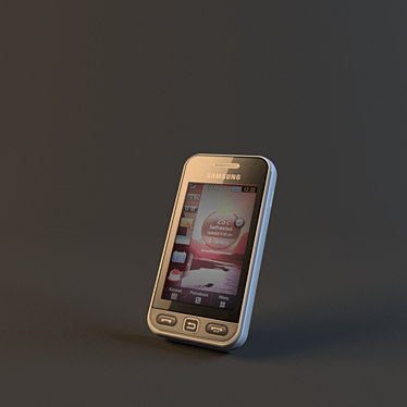 Samsung S5230 Full Touchscreen Handset 3D model image 1 