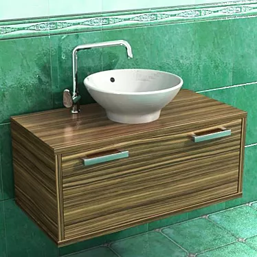 Algar Laver - High-quality Sink and Faucet 3D model image 1 