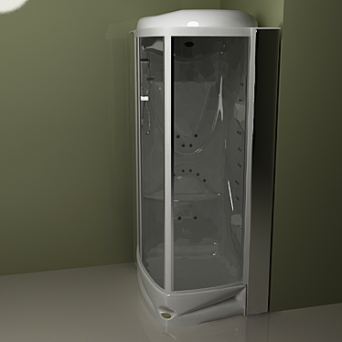 Title: Model-Inspired Shower Cubicle 3D model image 1 