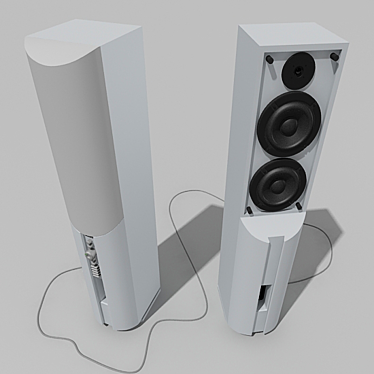 Sven Speaker Set: Powerful Sound 3D model image 1 