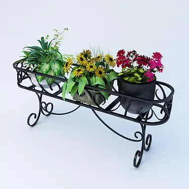 Forged stand for flowers