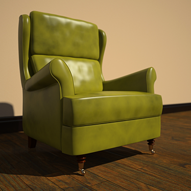 Autumn Bliss Leather Armchair 3D model image 1 