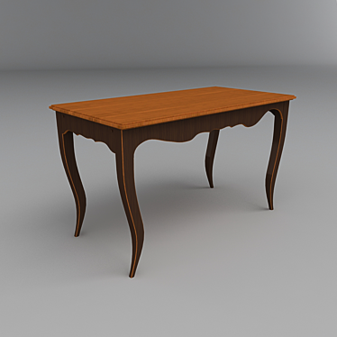 Retro Dining Table 3D model image 1 