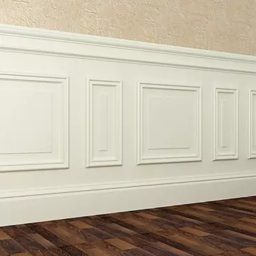 Filigree Wall Panels | 1.50m Height 3D model image 1 