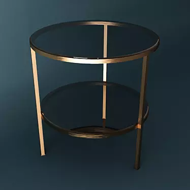 Baker round end table