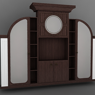 Classic Column Wardrobe 3D model image 1 