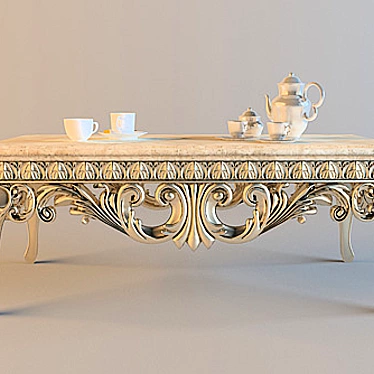 Title: Timeless Elegance: Coffee Table Classics 3D model image 1 