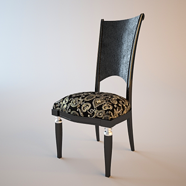 MODENESE 6198: Elegant Italian Chair 3D model image 1 