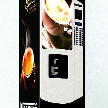 Automatic Coffee Vending Machine: Convenience at Your Fingertips 3D model image 1 