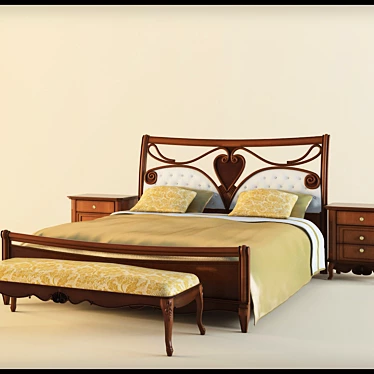 Eleonora Bedroom Furniture Set by Pointex 3D model image 1 